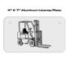 4 X 7 Aluminum License Plate  Thumbnail