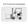 4 X 7 Aluminum License Plate  Thumbnail
