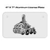 4 X 7 Aluminum License Plate  Thumbnail