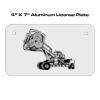 4 X 7 Aluminum License Plate  Thumbnail