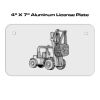 4 X 7 Aluminum License Plate  Thumbnail