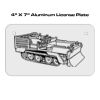 4 X 7 Aluminum License Plate  Thumbnail