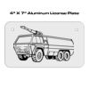 4 X 7 Aluminum License Plate  Thumbnail