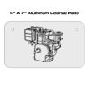 4 X 7 Aluminum License Plate  Thumbnail
