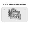 4 X 7 Aluminum License Plate  Thumbnail
