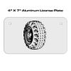 4 X 7 Aluminum License Plate  Thumbnail