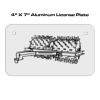 4 X 7 Aluminum License Plate  Thumbnail