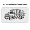 4 X 7 Aluminum License Plate  Thumbnail