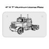 4 X 7 Aluminum License Plate  Thumbnail