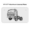 4 X 7 Aluminum License Plate  Thumbnail