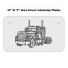 4 X 7 Aluminum License Plate  Thumbnail