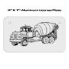 4 X 7 Aluminum License Plate  Thumbnail