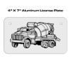4 X 7 Aluminum License Plate  Thumbnail
