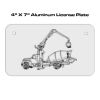 4 X 7 Aluminum License Plate  Thumbnail