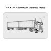 4 X 7 Aluminum License Plate  Thumbnail