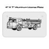 4 X 7 Aluminum License Plate  Thumbnail