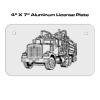 4 X 7 Aluminum License Plate  Thumbnail