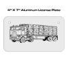 4 X 7 Aluminum License Plate  Thumbnail
