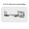 4 X 7 Aluminum License Plate  Thumbnail