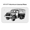 4 X 7 Aluminum License Plate  Thumbnail