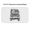 4 X 7 Aluminum License Plate  Thumbnail