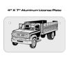4 X 7 Aluminum License Plate  Thumbnail