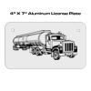 4 X 7 Aluminum License Plate  Thumbnail
