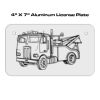 4 X 7 Aluminum License Plate  Thumbnail