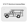 4 X 7 Aluminum License Plate  Thumbnail