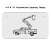 4 X 7 Aluminum License Plate  Thumbnail
