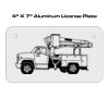 4 X 7 Aluminum License Plate  Thumbnail