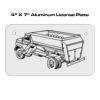 4 X 7 Aluminum License Plate  Thumbnail