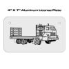 4 X 7 Aluminum License Plate  Thumbnail