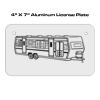 4 X 7 Aluminum License Plate  Thumbnail