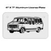 4 X 7 Aluminum License Plate  Thumbnail