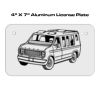 4 X 7 Aluminum License Plate  Thumbnail