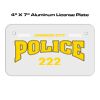 4 X 7 Aluminum License Plate  Thumbnail