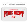 4 X 7 Aluminum License Plate  Thumbnail