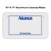 4 X 7 Aluminum License Plate  Thumbnail