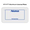 4 X 7 Aluminum License Plate  Thumbnail