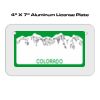 4 X 7 Aluminum License Plate  Thumbnail
