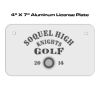 4 X 7 Aluminum License Plate  Thumbnail
