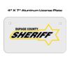 4 X 7 Aluminum License Plate  Thumbnail