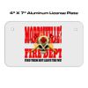 4 X 7 Aluminum License Plate  Thumbnail