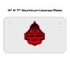4 X 7 Aluminum License Plate  Thumbnail