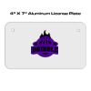 4 X 7 Aluminum License Plate  Thumbnail
