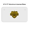 4 X 7 Aluminum License Plate  Thumbnail