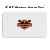 4 X 7 Aluminum License Plate  Thumbnail