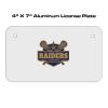 4 X 7 Aluminum License Plate  Thumbnail