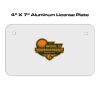 4 X 7 Aluminum License Plate  Thumbnail